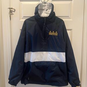 Charles River Navy Windbreaker University of Alabama Tri Delta 
Size Large
